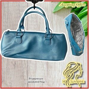Primeware - Ice Blue Chic elegant  Insulated Bag - goes everywhere